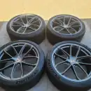 PORSCHE 9YO CAYENNE COUPE GT OEM 22″ COMPETITION WHEELS/TIRES/TPMS & CAPS SET