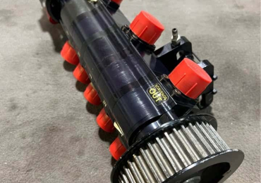 ***Oil System Components*** Barnes, Sweet, Peterson Barnes 5 stage dry sump pump with Sweet tandem power steering/fuel pump.