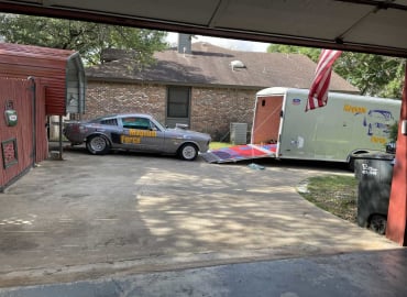 1965 Mustang  and trailer