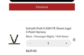Brand New Schroth Flexi II 4 pt Harnesses