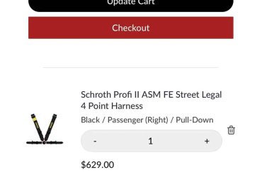 Brand New Schroth Flexi II 4 pt Harnesses