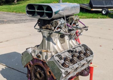 468 Chevy dragster engine – for parts or rebuild
