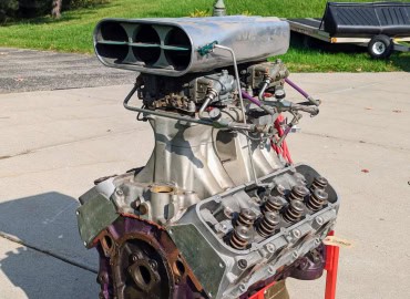 468 Chevy dragster engine – for parts or rebuild