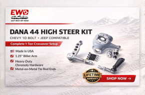 Dana 44 High Steer Arms & HD Crossover Steering Kit – Lifetime Warranty
