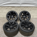 2016 FORD MUSTANG GT350R OEM CARBON FIBER WHEEL SET WITH TIRES