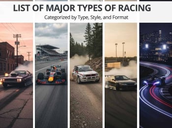 List of Major Types of Automotive Racing Categorized by Style and Format